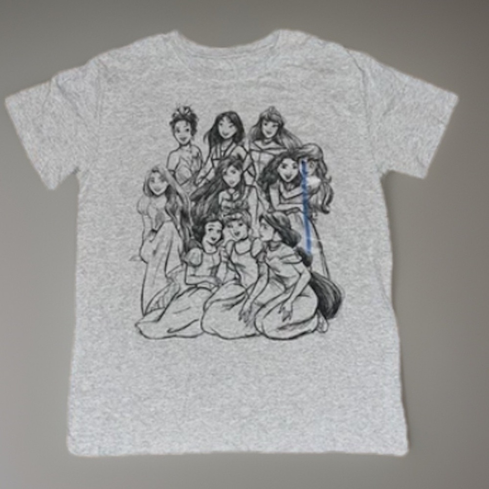 All Original Disney Princess In Black & Gray Women’s Short Sleeve T-Shirt